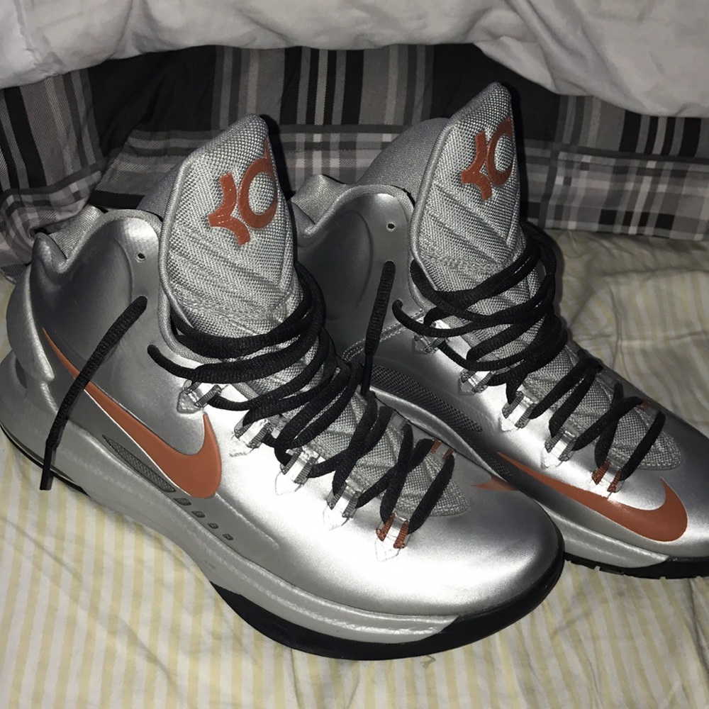 Silver Nike KD's Men's size 9